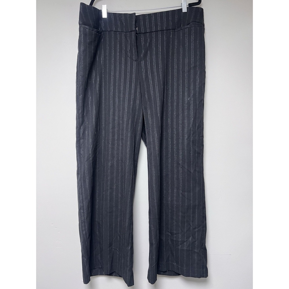 Elegant Black Pinstripe Women's Pantsuit